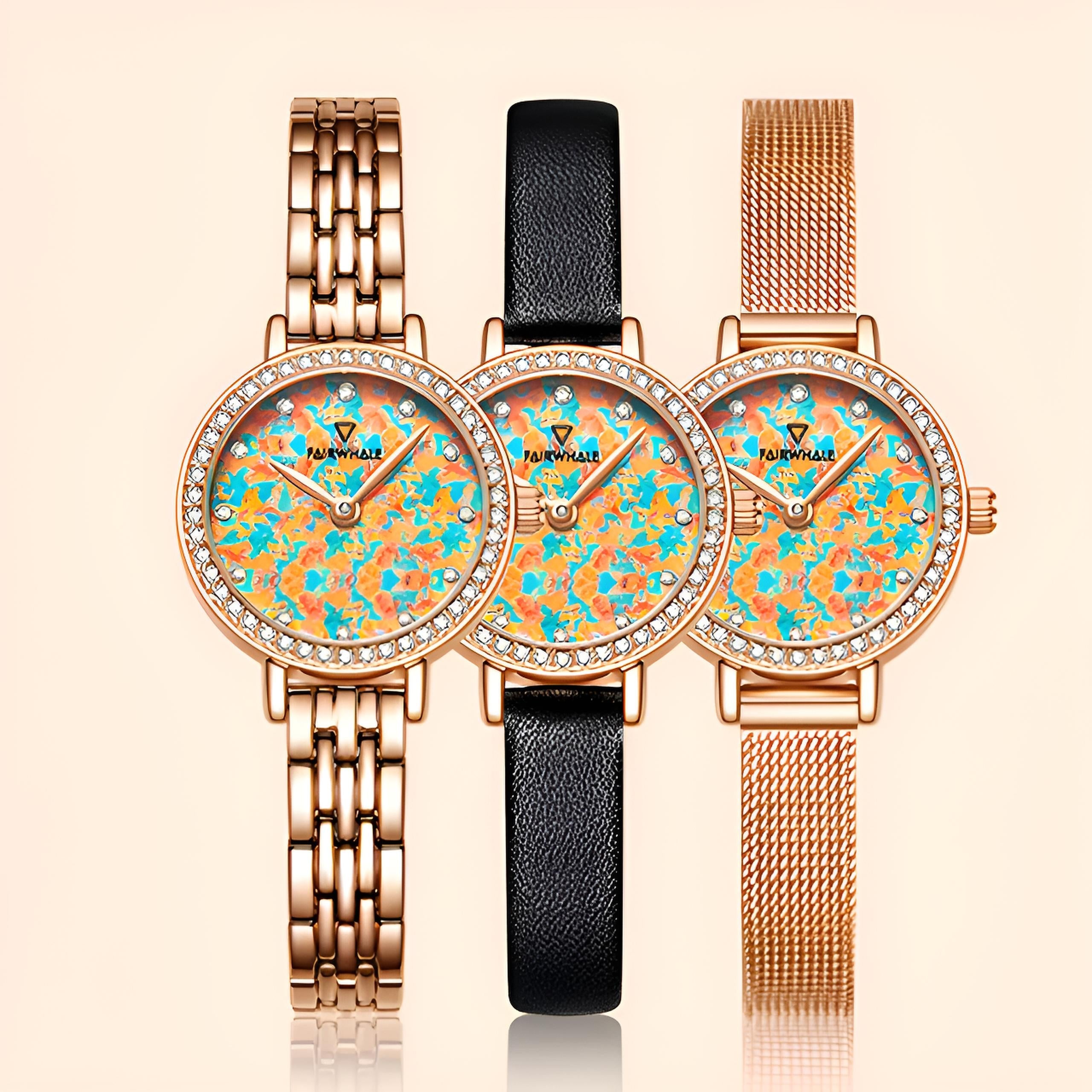 Mark Fairwhale 3200 CHROMA - Women’s Fashion Watch Luxury Stainless Steel Strap