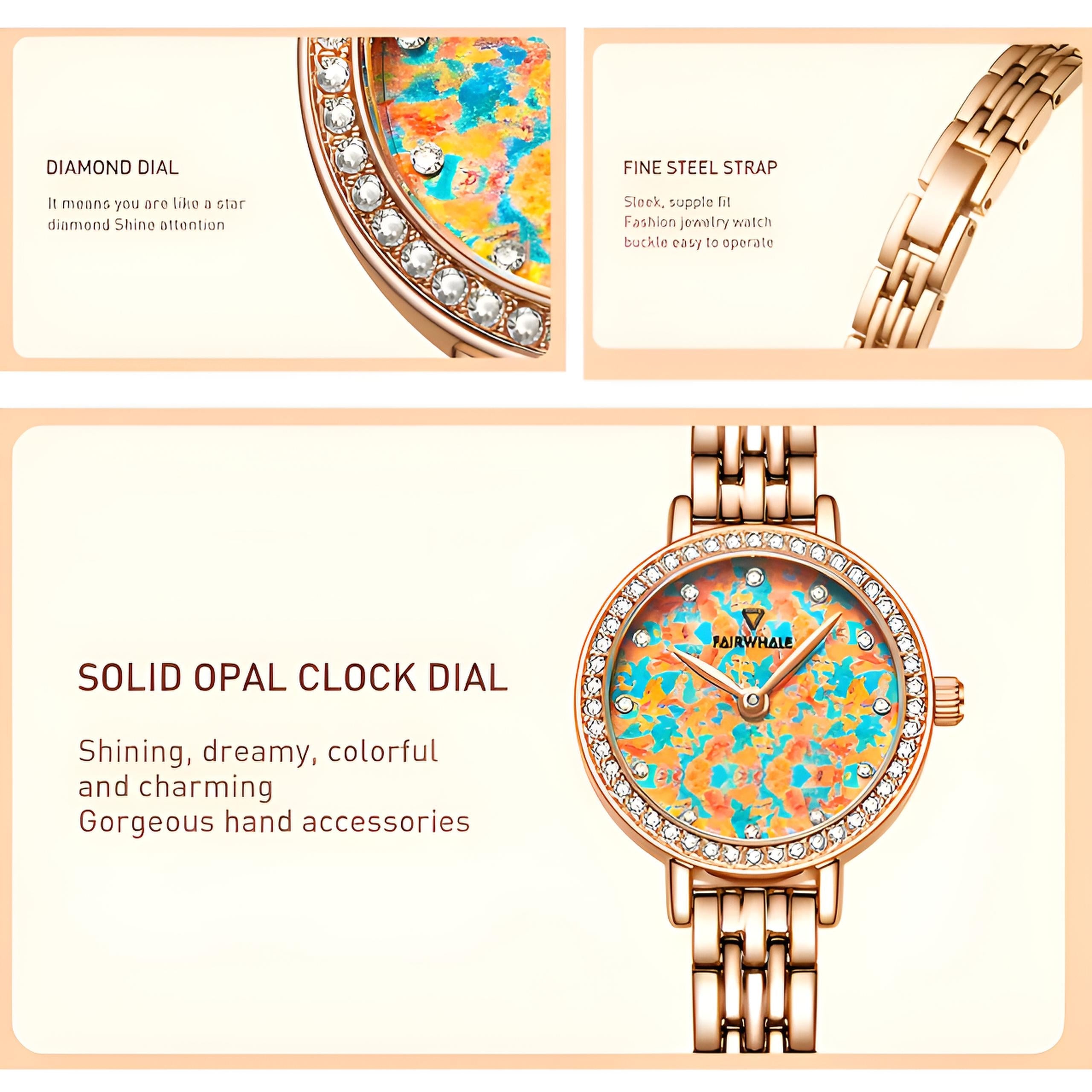 Mark Fairwhale 3200 CHROMA - Women’s Fashion Watch Luxury Stainless Steel Strap