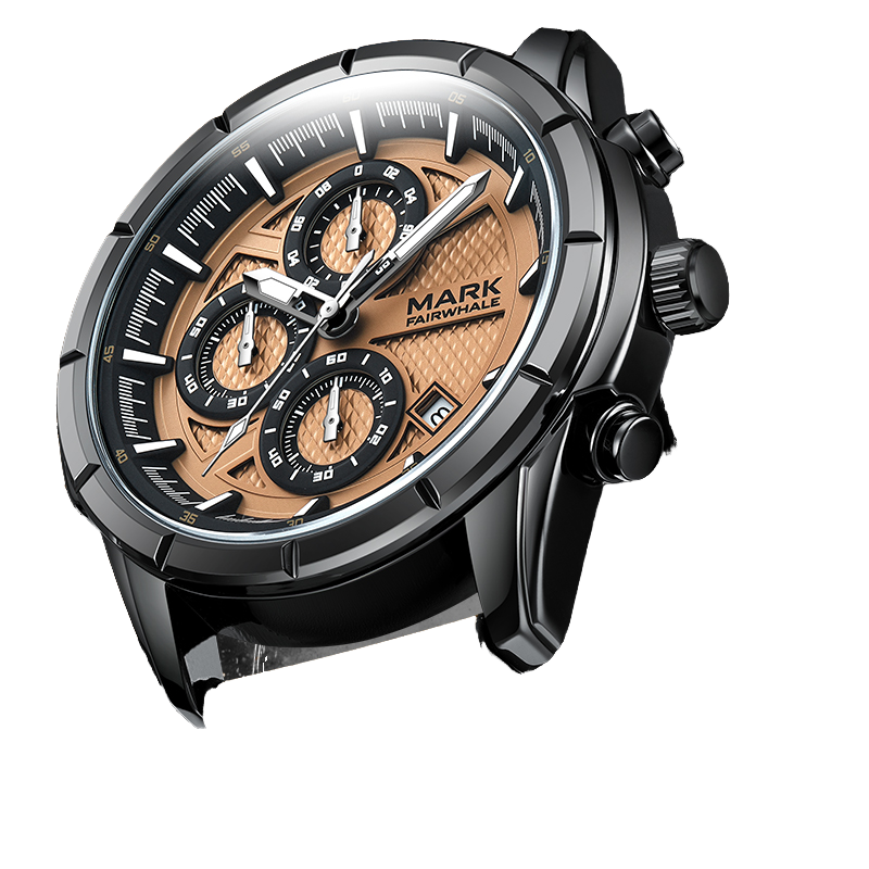 Mark Fairwhale 5024 NOVANTOR – Men's Chronograph Quartz Watch with Leather Strap