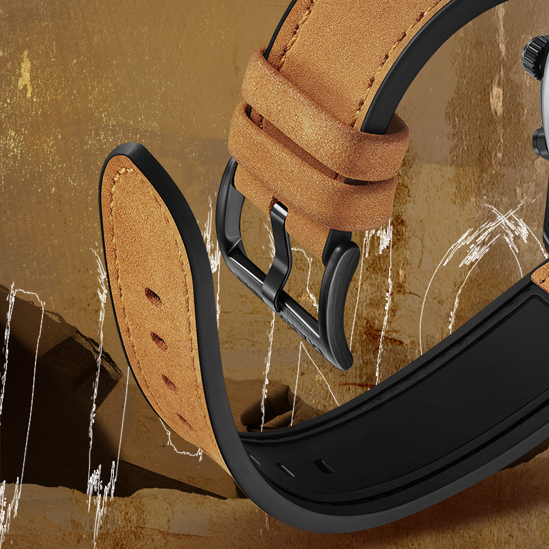 Mark Fairwhale 5024 NOVANTOR – Men's Chronograph Quartz Watch with Leather Strap