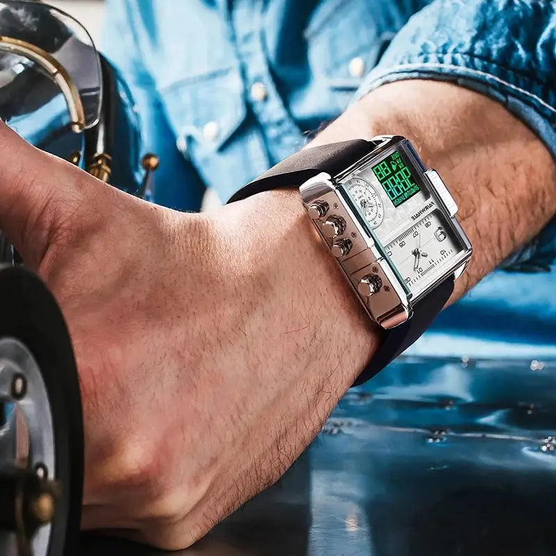 Mark Fairwhale 4270 TACORA - Men’s Square Military Chronograph Watch