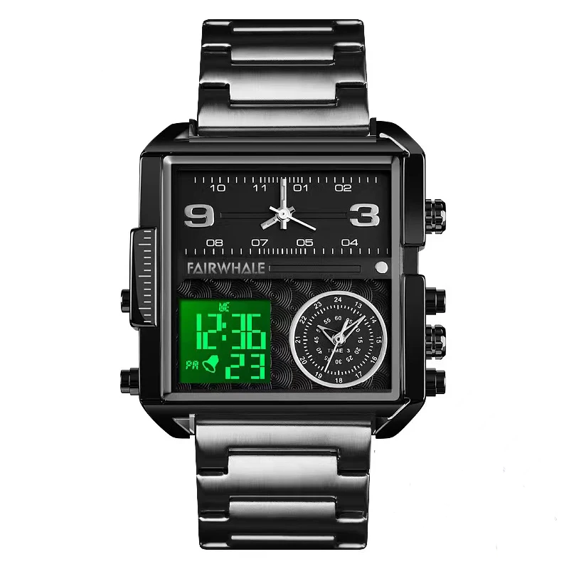 Mark Fairwhale 4270 TACORA - Men’s Square Military Chronograph Watch