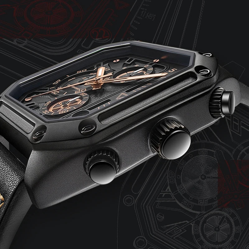 Mark Fairwhale 5570 SQUARIS – Men’s Square Chronograph Watch