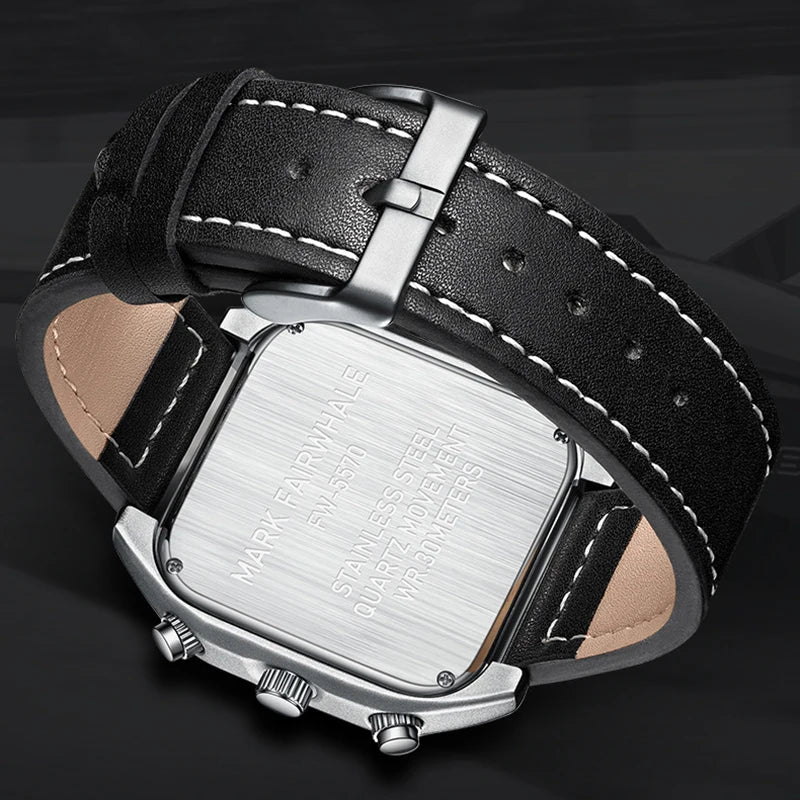 Mark Fairwhale 5570 SQUARIS – Men’s Square Chronograph Watch