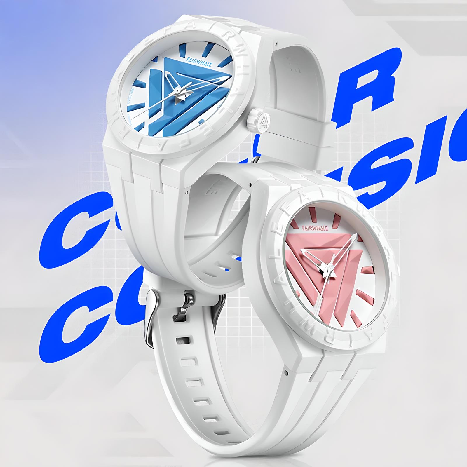 Mark Fairwhale 5680 ELIAN – Unisex Fashion Quartz Watch with Silicone Strap