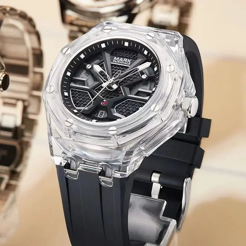 Mark Fairwhale 5920 VISORIX – Men’s Transparent Case Quartz Watch