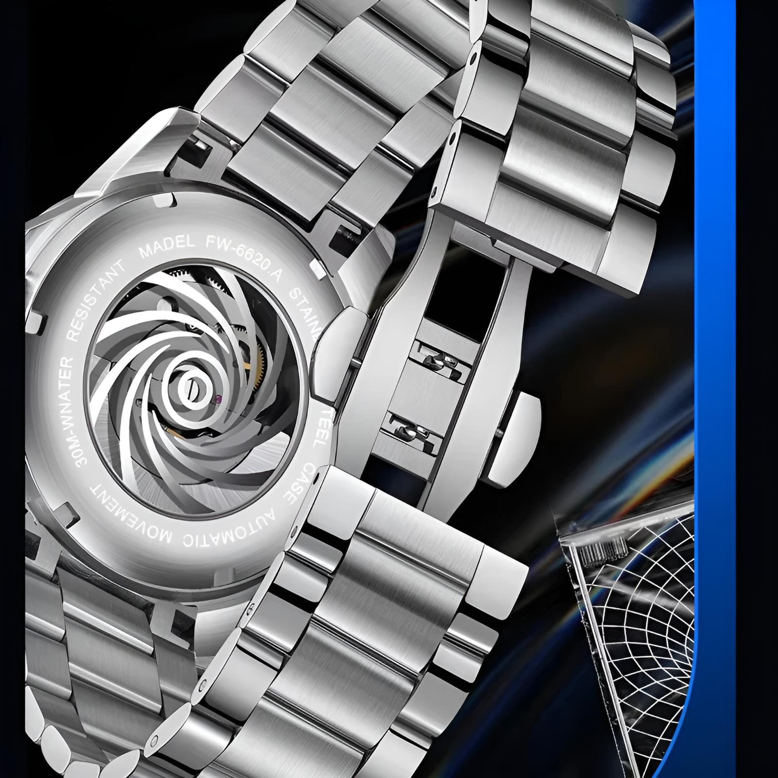 Mark Fairwhale AURIX - Men’s Automatic Stainless Steel Calendar Watch