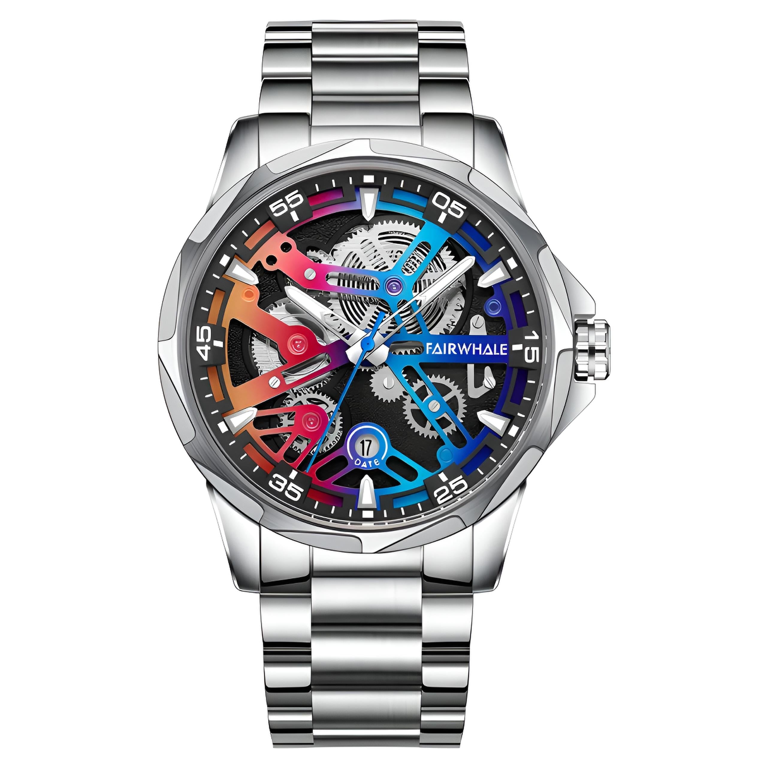 Mark Fairwhale AURIX - Men’s Automatic Stainless Steel Calendar Watch