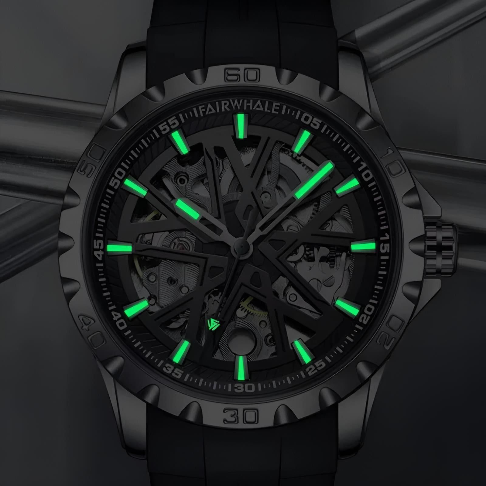 Mark Fairwhale  FW-6580 KANTRY – Men’s Skeleton Automatic Watch