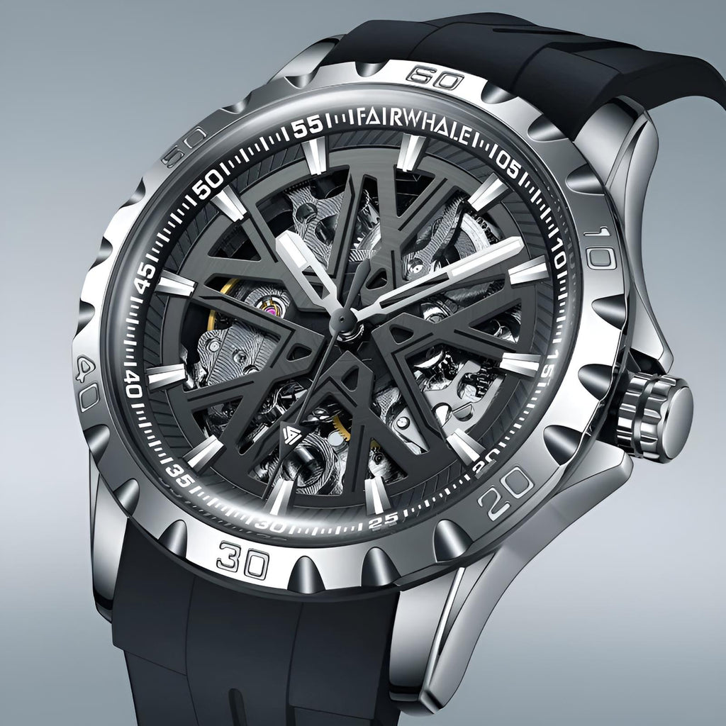 Mark Fairwhale  FW-6580 KANTRY – Men’s Skeleton Automatic Watch