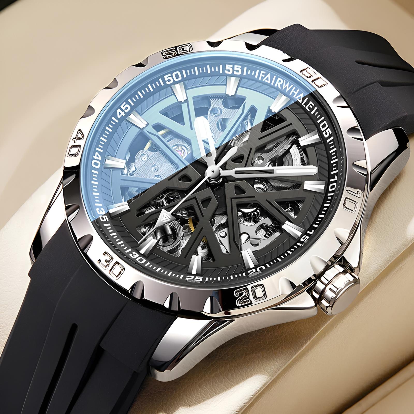 Mark Fairwhale  FW-6580 KANTRY – Men’s Skeleton Automatic Watch