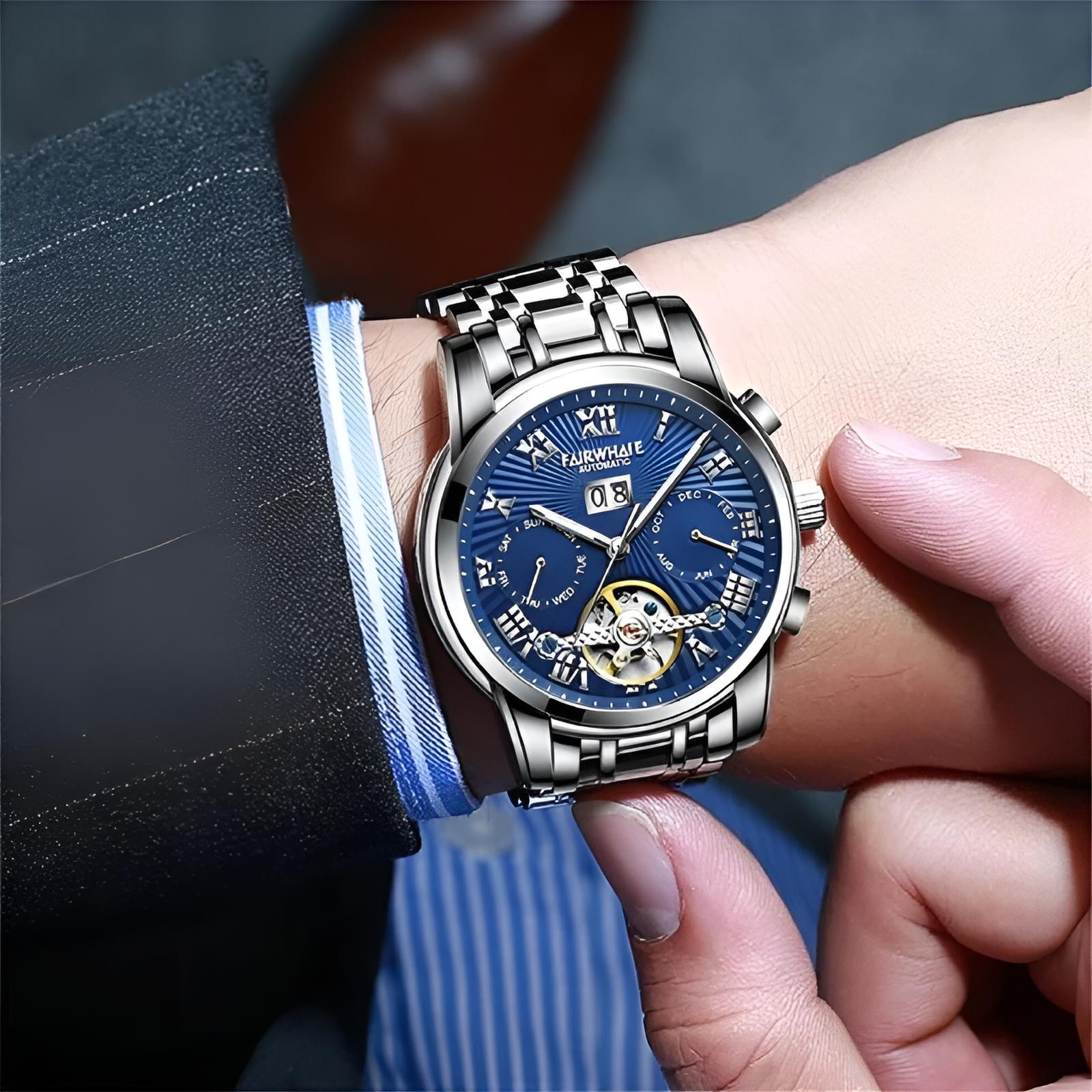 Mark Fairwhale 6060 ORIENTIS – Men’s Automatic Calendar Watch with Luminous Dial