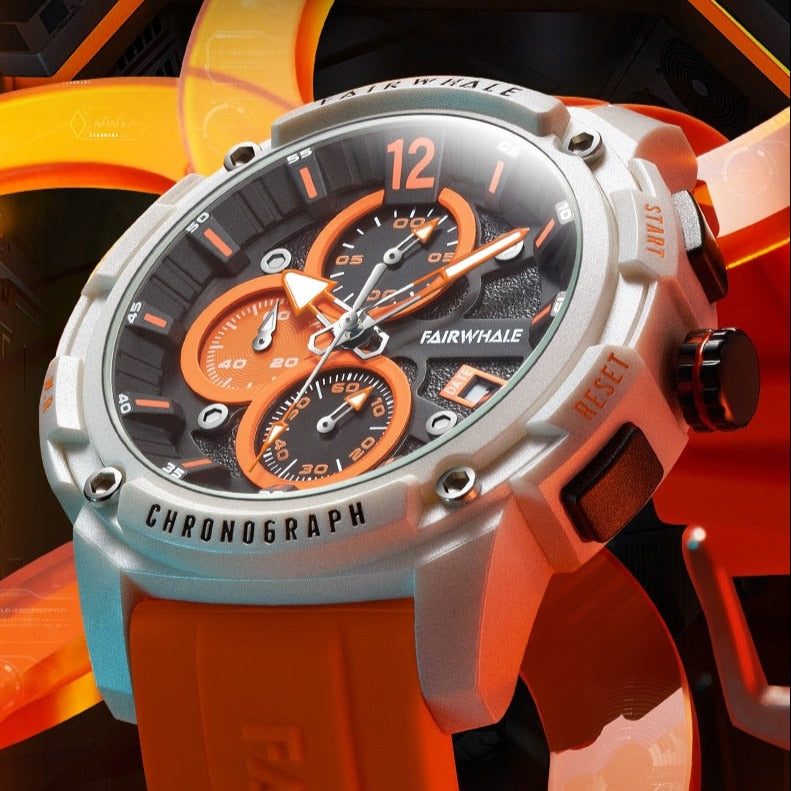 Mark Fairwhale 4360 REFUSIO – Men’s Sport Chronograph Watch with Silicone Strap