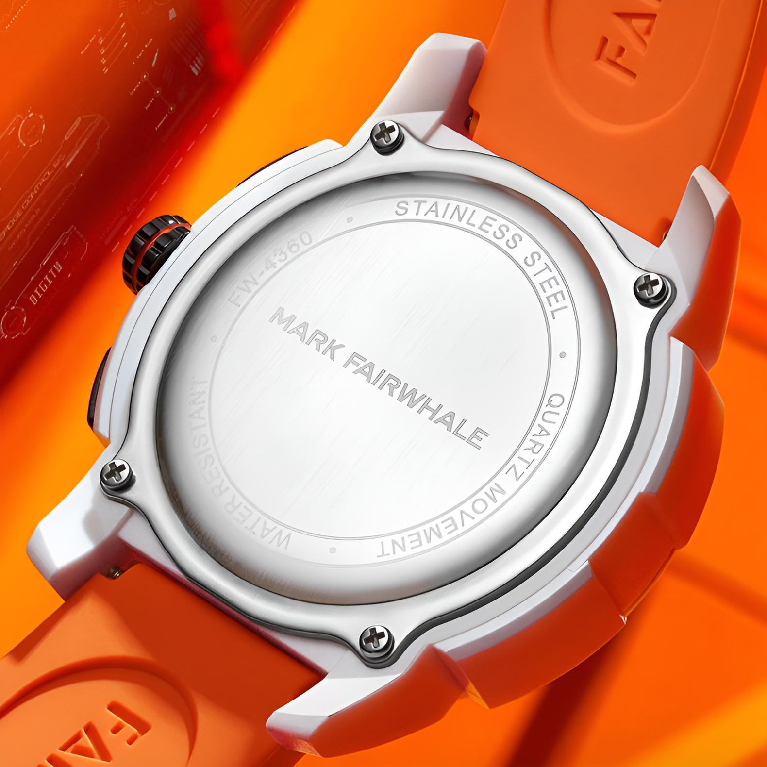 Mark Fairwhale 4360 REFUSIO – Men’s Sport Chronograph Watch with Silicone Strap