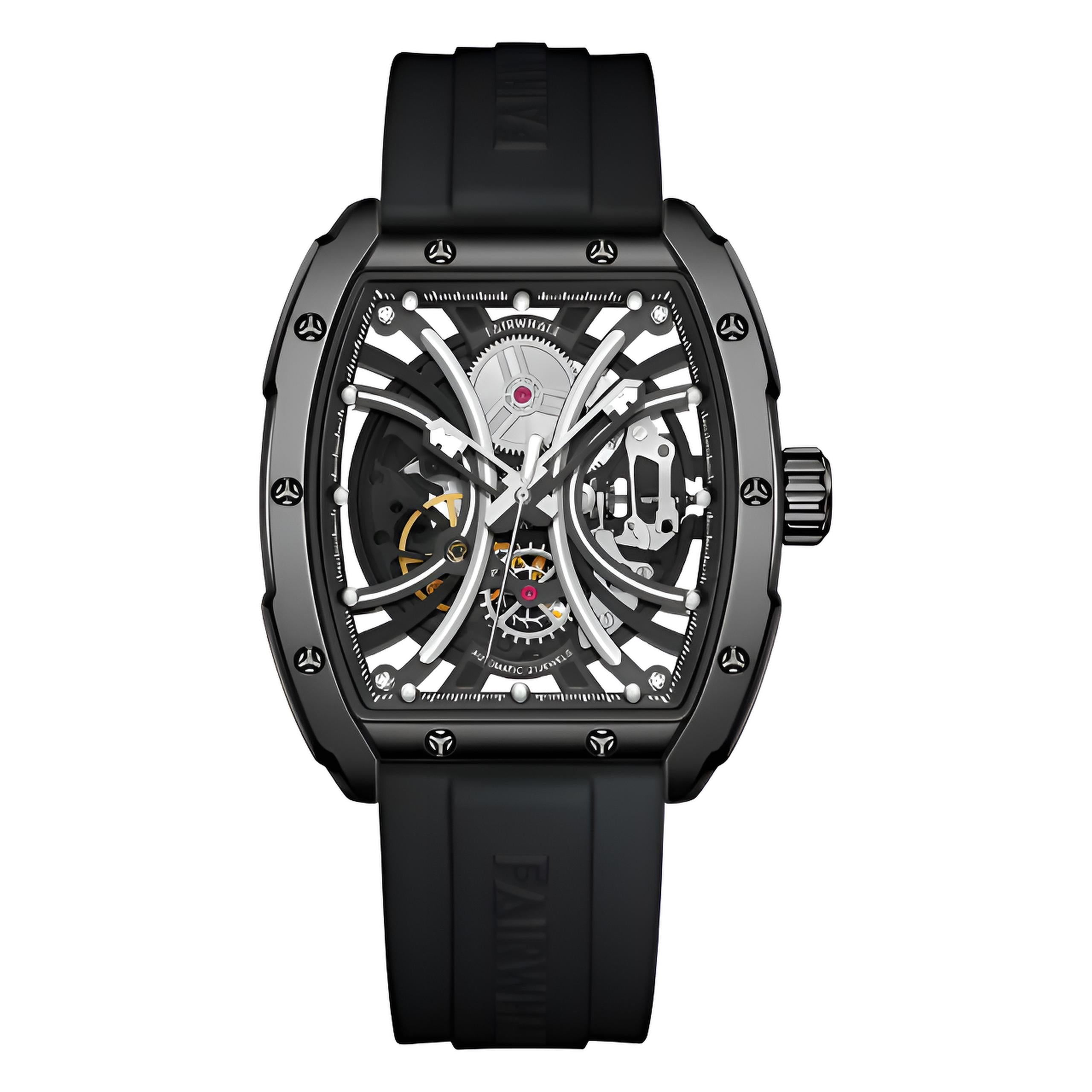 Mark Fairwhale 6560 TARVIX – Men’s Luxury Skeleton Tourbillon Automatic Watch