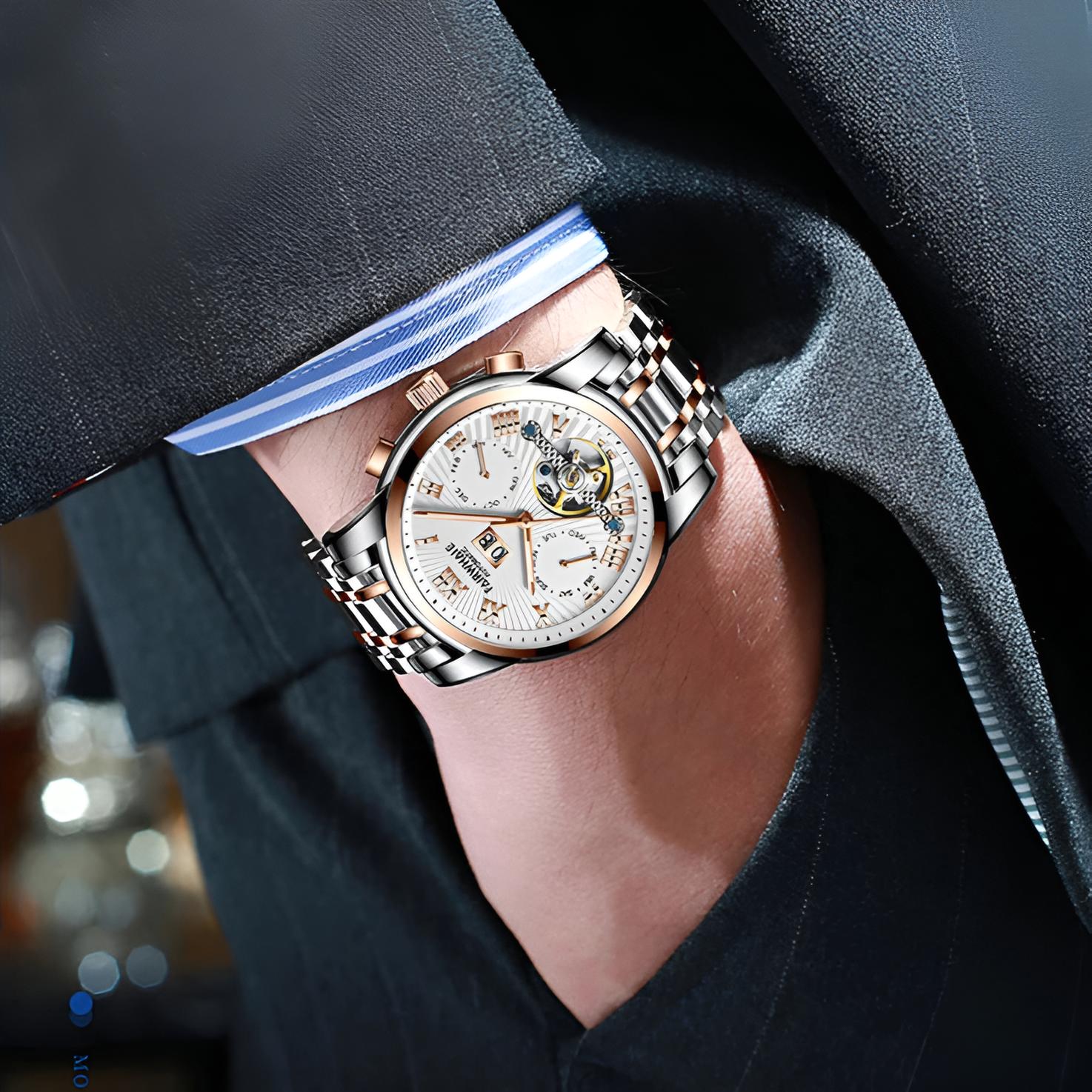 Mark Fairwhale 6060 ORIENTIS – Men’s Automatic Calendar Watch with Luminous Dial