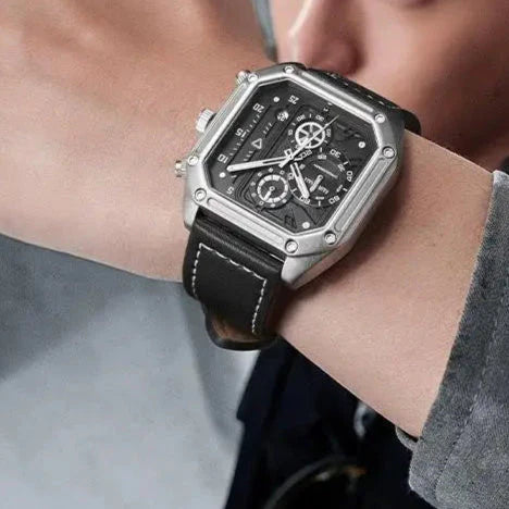 Mark Fairwhale 5570 SQUARIS – Men’s Square Chronograph Watch